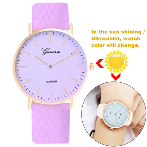 direct sunlight change color casual watch ultraviolet discoloration