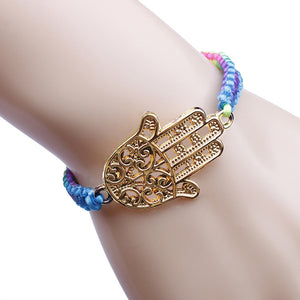 Bracelet Bangle Antique Silver Kabbalah Hamsa Hand Charms