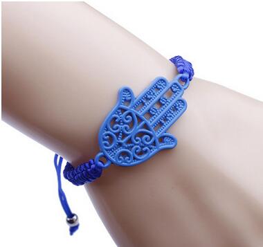 Bracelet Bangle Antique Silver Kabbalah Hamsa Hand Charms