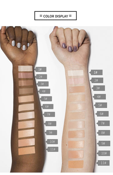 Pores Full Coverage Concealer Cream Makeup Oil Brighten Face Contour Foundation