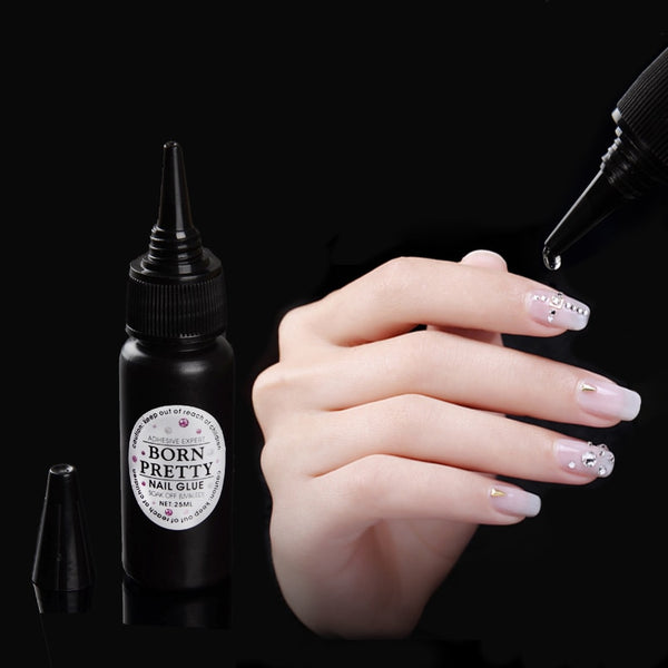 25ml Nail Decoration Adhesive Glue Clear Fast-dry for UV/LED Manicure