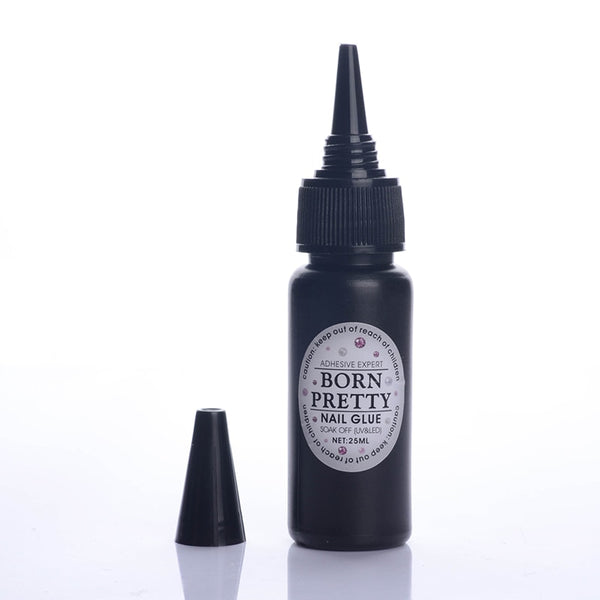 25ml Nail Decoration Adhesive Glue Clear Fast-dry for UV/LED Manicure