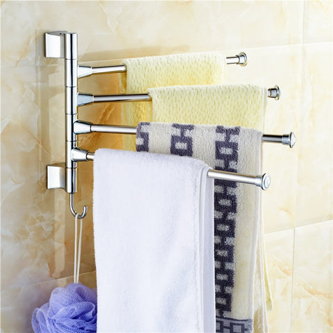 Stainless Steel Towel Bar Rotating Towel Rack Bathroom Kitchen Towel rack