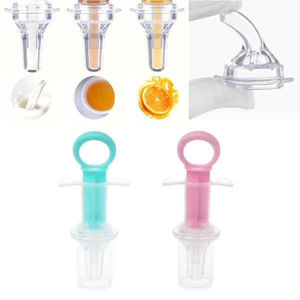 Baby Kids Smart Medicine Dispenser Feeder Squeeze Medicine Dropper Dispenser Pacifier