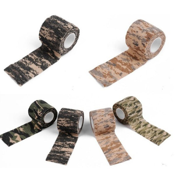 Desert Tape Self-adhesive Grid Masking Tapes Non-woven Camouflage Tape