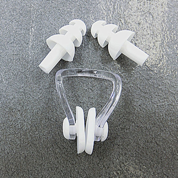Waterproof Soft Silicone Swimming and sleeping Set Nose Clip Ear Plug noiseless
