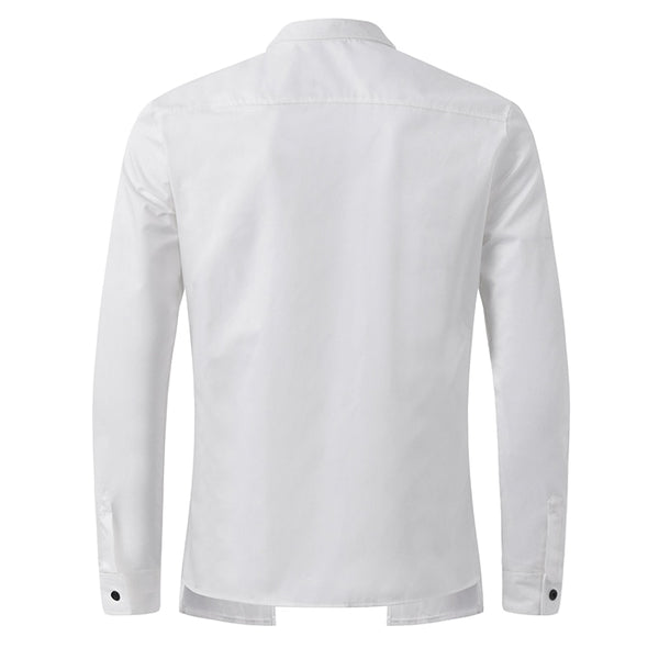 Lapel Neck Buttons Down Top Men's Formal Dress Shirts