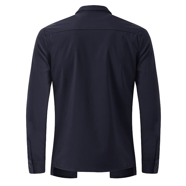 Lapel Neck Buttons Down Top Men's Formal Dress Shirts
