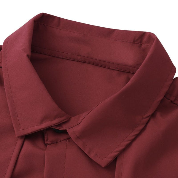 Lapel Neck Buttons Down Top Men's Formal Dress Shirts