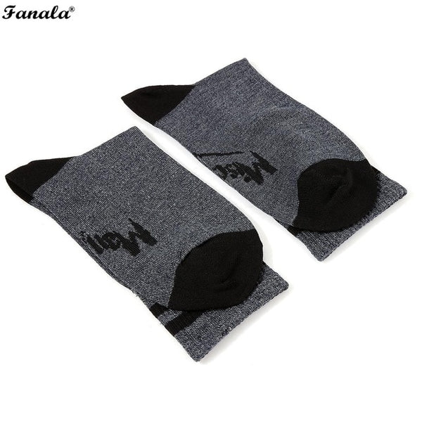 1 Pair Women Middle Elastic Contrast Color Letters Printed Socks