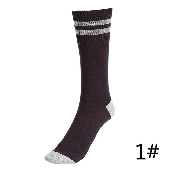1 Pair Women Middle Elastic Contrast Color Letters Printed Socks