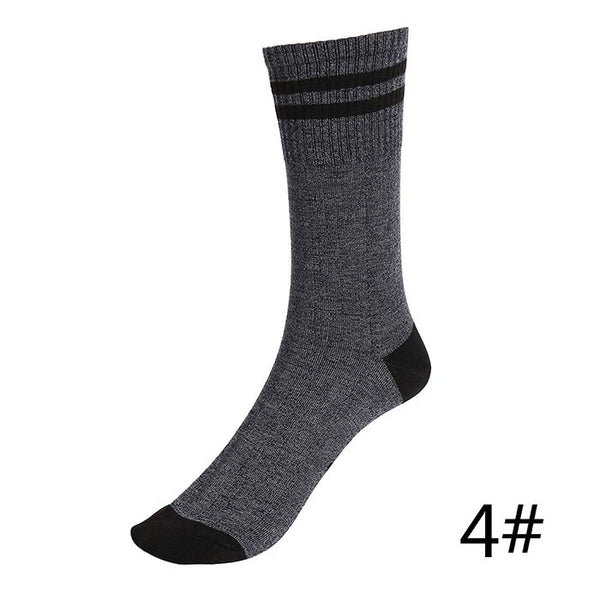 1 Pair Women Middle Elastic Contrast Color Letters Printed Socks
