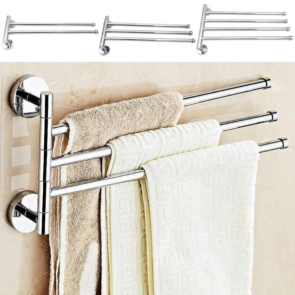 Towel Rack Stainless Steel 2/3/4  Bathroom Kitchen Wall-mounted Towel Polished Rack