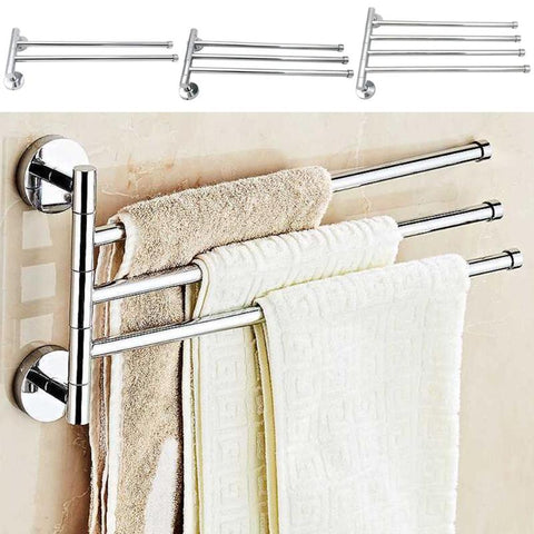 Towel Rack Stainless Steel 2/3/4  Bathroom Kitchen Wall-mounted Towel Polished Rack