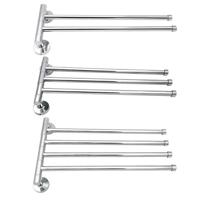 Towel Rack Stainless Steel 2/3/4  Bathroom Kitchen Wall-mounted Towel Polished Rack