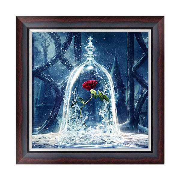 Drill Embroidery Painting Rose Mosaic Painting Cross Stitch Diamond for Adults Craft Lover