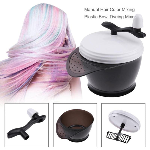 Hair Coloring Bowl Big Capacity Hair Dye Cream Mixer Barber Stirrer Blender