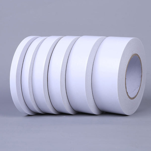 10Pcs 1.2x800cm Double-Sided Adhesive Tape for Arts Crafts Photography Gift Wrapping Office School Stationery