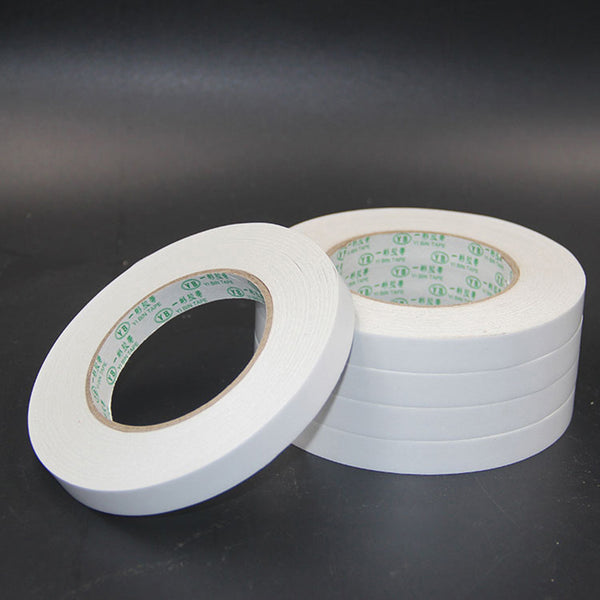 10Pcs 1.2x800cm Double-Sided Adhesive Tape for Arts Crafts Photography Gift Wrapping Office School Stationery