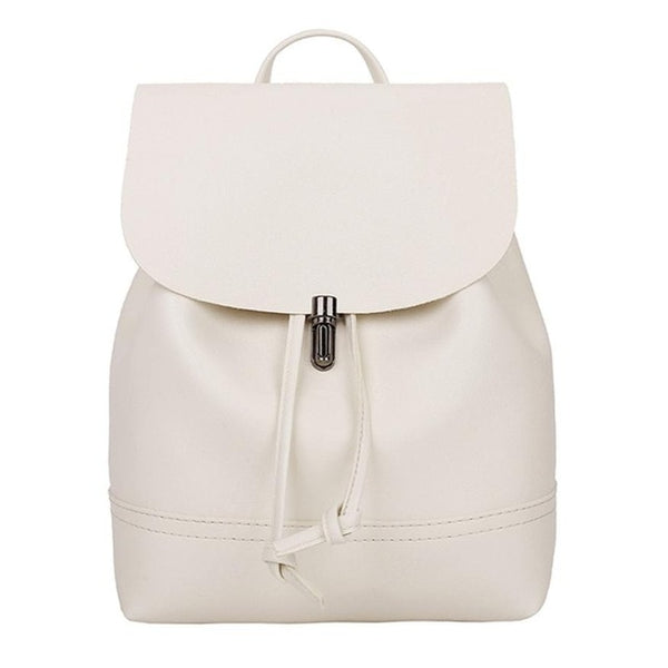 Classic Backpack Female Leather Backpacks Waterproof  Bag