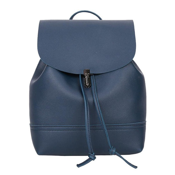 Classic Backpack Female Leather Backpacks Waterproof  Bag