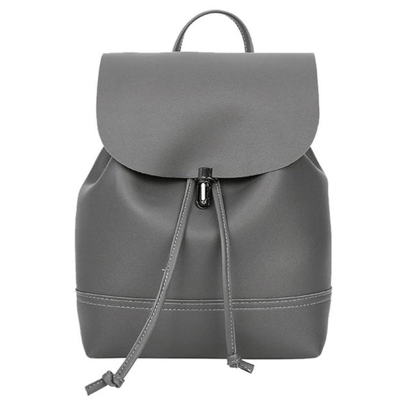 Classic Backpack Female Leather Backpacks Waterproof  Bag