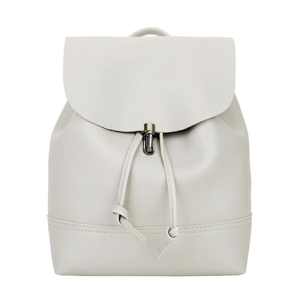 Classic Backpack Female Leather Backpacks Waterproof  Bag
