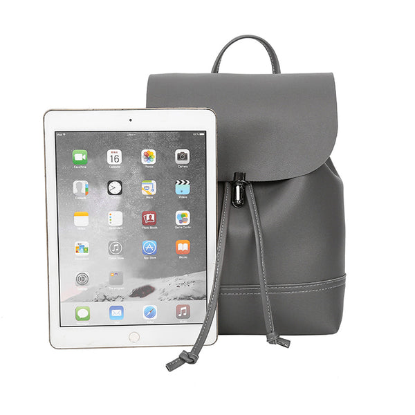 Classic Backpack Female Leather Backpacks Waterproof  Bag