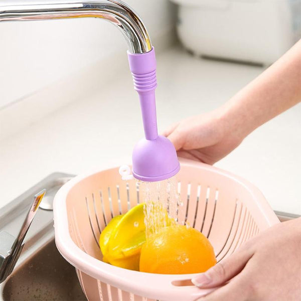Silicone Kitchen Faucet Water-saving Filter Shower Water Rotating Spray Tap
