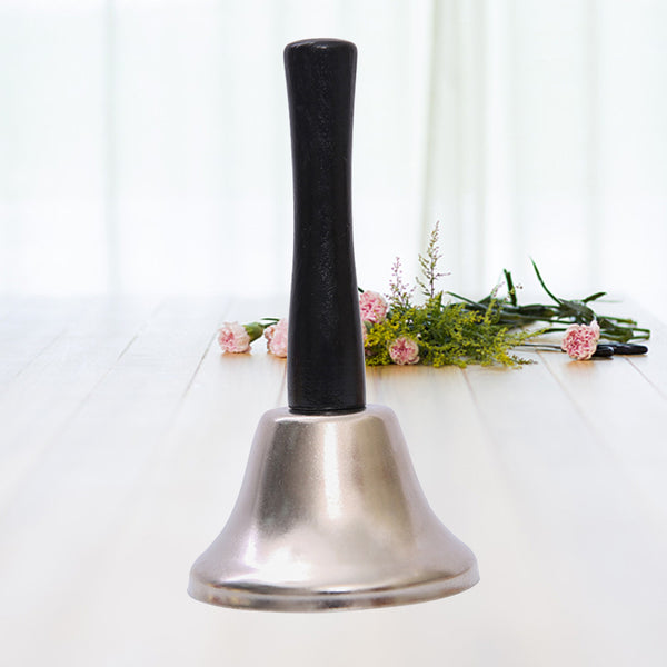 Steel Handbell Loud Call Bell Hotel Service Bells Alarm for School Teaching
