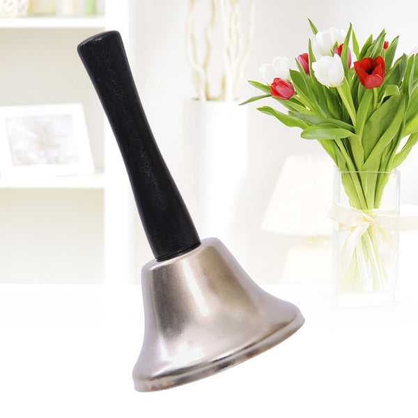 Steel Handbell Loud Call Bell Hotel Service Bells Alarm for School Teaching