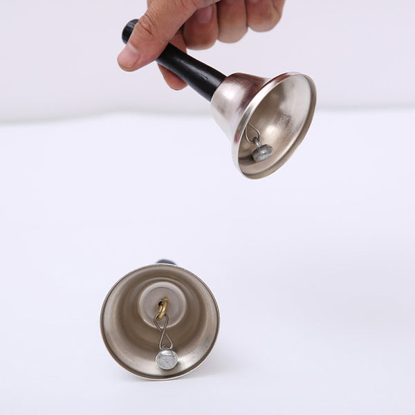 Steel Handbell Loud Call Bell Hotel Service Bells Alarm for School Teaching