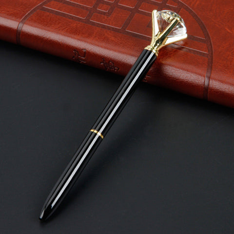 Office/School Pen Big Crystal Diamond Pen Metal Ballpoint Pen