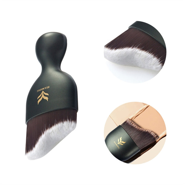 Foundation Brushes Premium Wavy Cosmetic Brushes for Face Foundation Blending Liquid Cream Powder Blush Contour