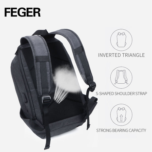 USB Charge waterproof Anti Theft Backpack Men 15inch Laptop Backpacks