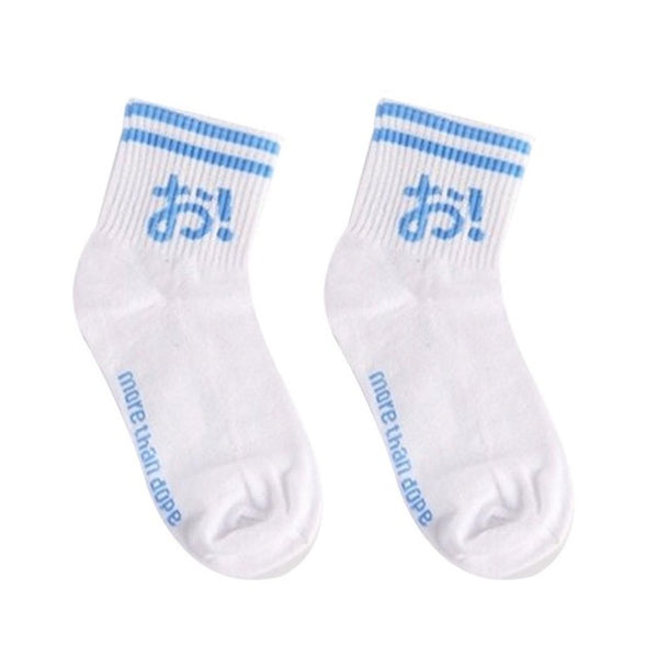Breathable Non-Slip Mid Socks Unisex  Short Fashion Couple Socks Casual Autumn