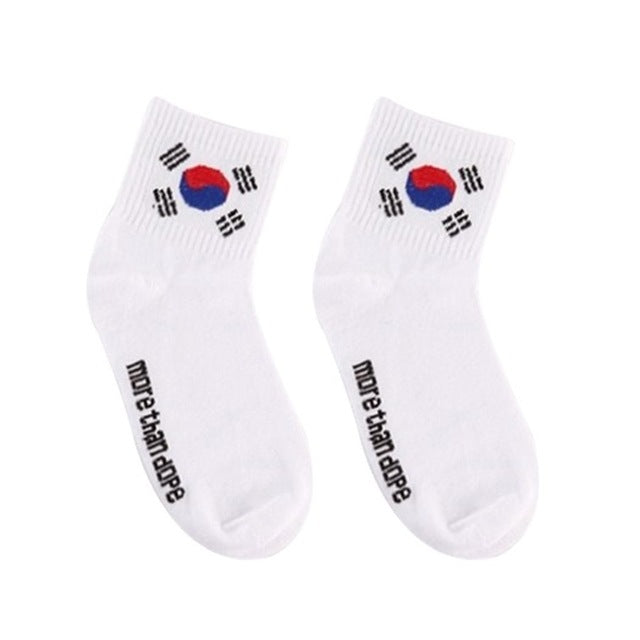 Breathable Non-Slip Mid Socks Unisex  Short Fashion Couple Socks Casual Autumn