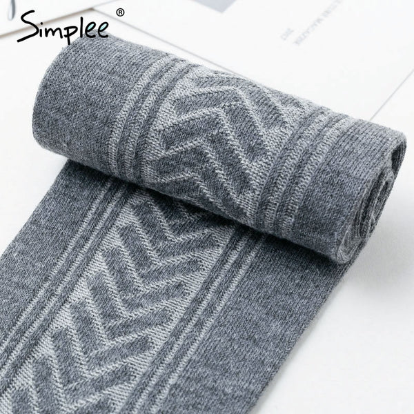 Knitted mesh women long stockings Winter autumn warm thigh high over the knee socks