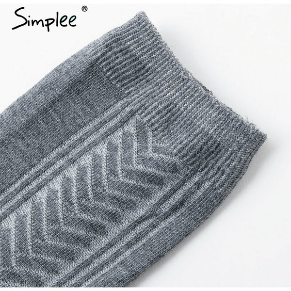 Knitted mesh women long stockings Winter autumn warm thigh high over the knee socks