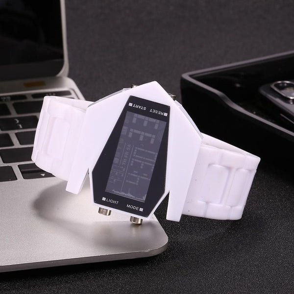 Electronic LED Watches Silicone Quartz Light Digital Sport Strap