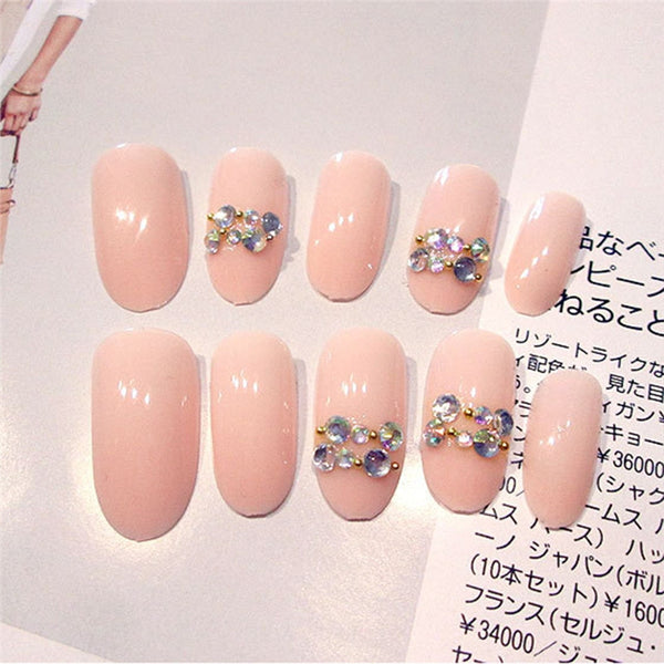 24pcs French Nails Fake Nail Tips Full Cover Artificial False Nails