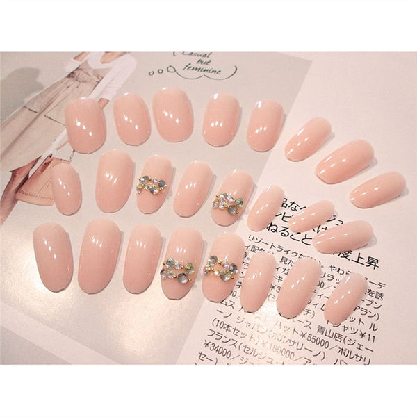 24pcs French Nails Fake Nail Tips Full Cover Artificial False Nails
