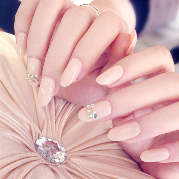 24pcs French Nails Fake Nail Tips Full Cover Artificial False Nails