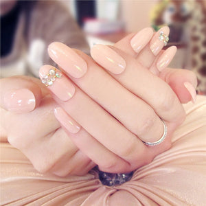 24pcs French Nails Fake Nail Tips Full Cover Artificial False Nails
