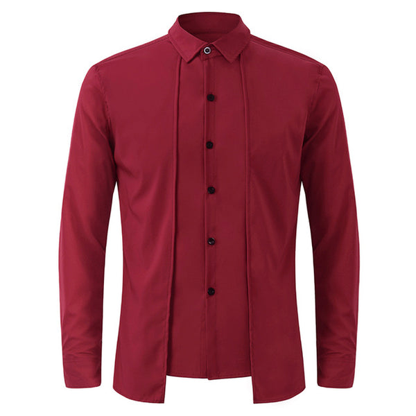 Long Sleeve Cotton Casual Shirts Formal Man Fashion Slim Fit Shirt