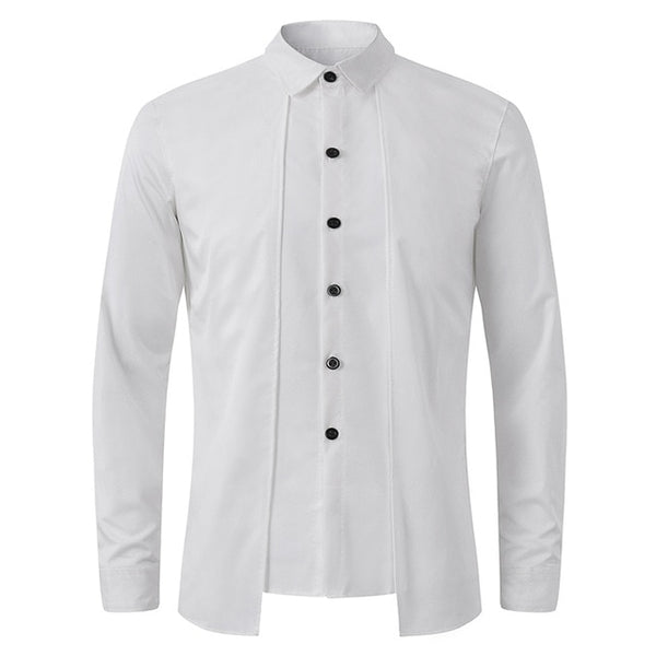 Long Sleeve Cotton Casual Shirts Formal Man Fashion Slim Fit Shirt
