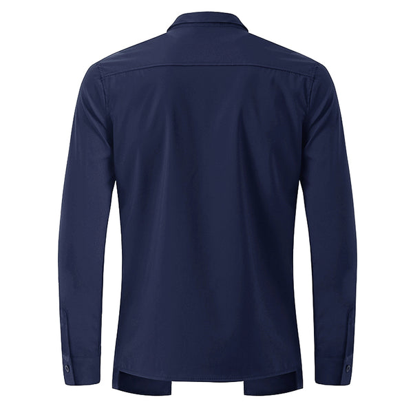 Long Sleeve Cotton Casual Shirts Formal Man Fashion Slim Fit Shirt