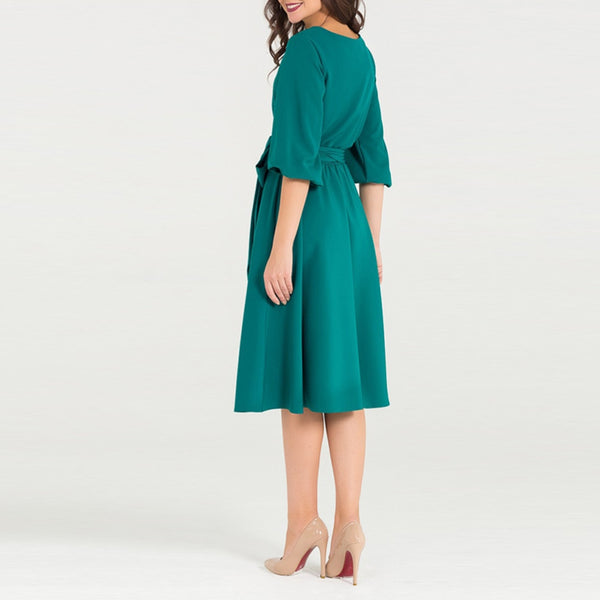O-Neck Dress 2018 Elegant Dresses Casual Loose Dress