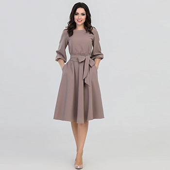O-Neck Dress 2018 Elegant Dresses Casual Loose Dress