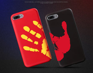 Magical Temperature Sensing Change Color Phone Case For iPhone X XS MAX XR 8 7 6 6s Plus 5 5S SE Matte Thermal Sensor